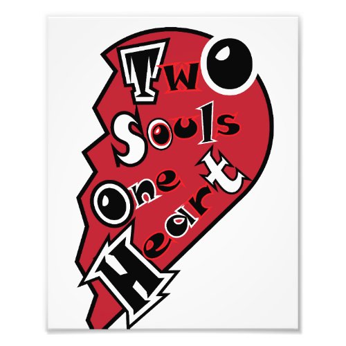 Two Souls One Heart Photo Print