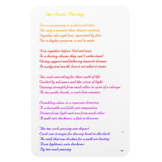 Two Souls Passing Magnet (Vertical)