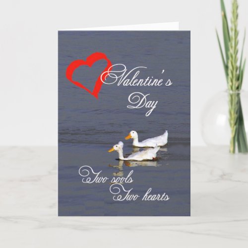 Two souls Two hearts one true love Holiday Card
