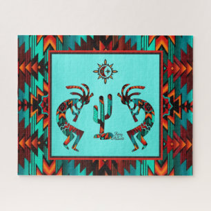 Two Southwest Kokopelli Jigsaw Puzzle