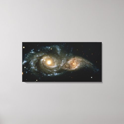 Two Spiral Galaxies Canvas Print