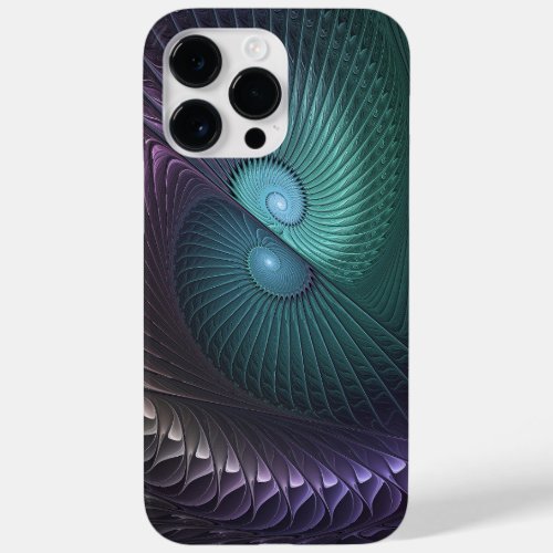 Two Spirals Colorful Modern Abstract Fractal Art Case_Mate iPhone 14 Pro Max Case