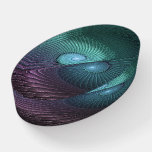 Two Spirals Colorful Modern Abstract Fractal Art Paperweight