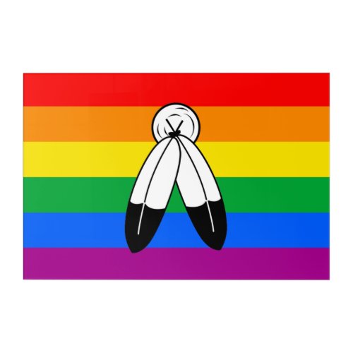 Two_Spirit LGBTQ Pride Flag Acrylic Print