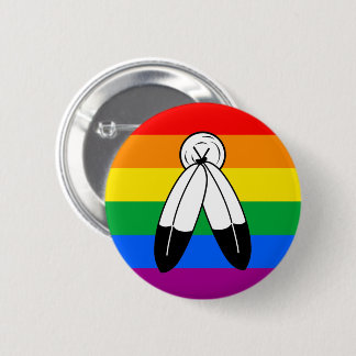 Two-Spirit LGBTQ+ Pride Flag Button