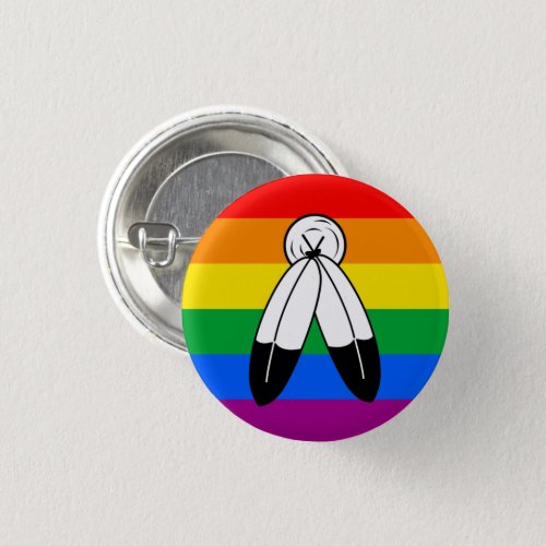 Two_Spirit LGBTQ Pride Flag Button