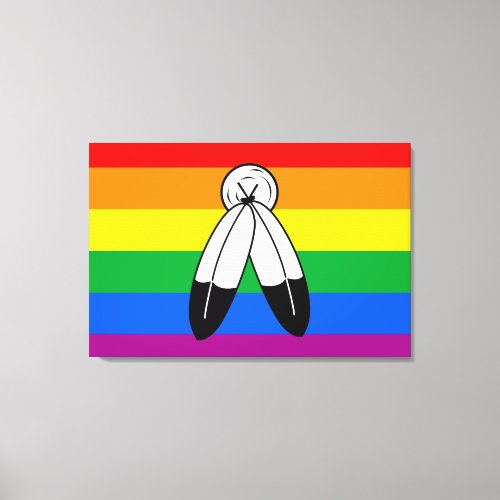 Two_Spirit LGBTQ Pride Flag Canvas Print