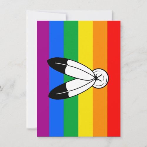 Two_Spirit LGBTQ Pride Flag Holiday Card