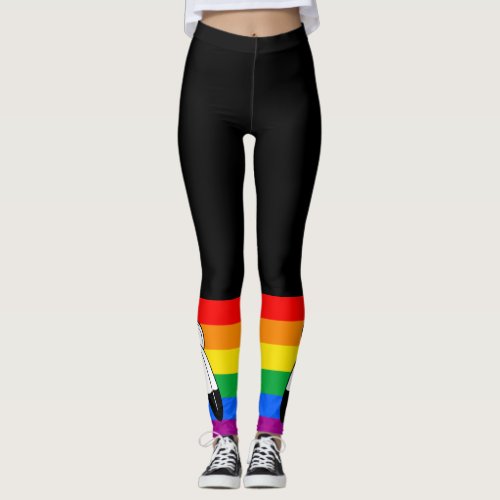 Two_Spirit LGBTQ Pride Flag Leggings