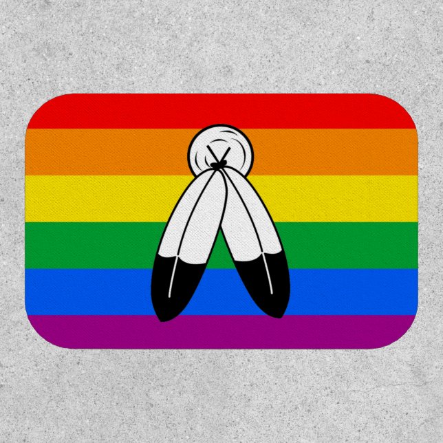 Two-Spirit LGBTQ+ Pride Flag Patch (Front)