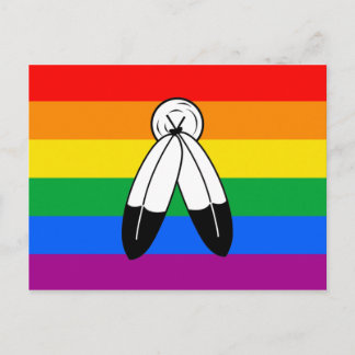 Two-Spirit LGBTQ+ Pride Flag Postcard