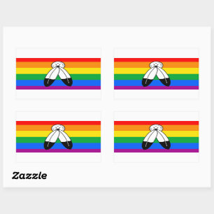 Two-Spirit LGBTQ+ Pride Flag Rectangular Sticker