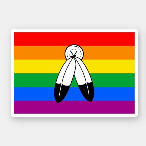 Two_Spirit LGBTQ Pride Flag Sticker
