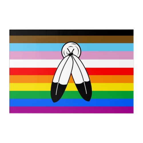 Two_Spirit LGBTQ Progress Pride Flag Acrylic Print