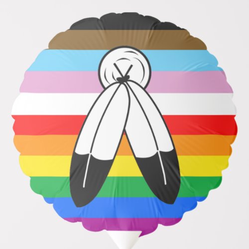 Two_Spirit LGBTQ Progress Pride Flag Balloon