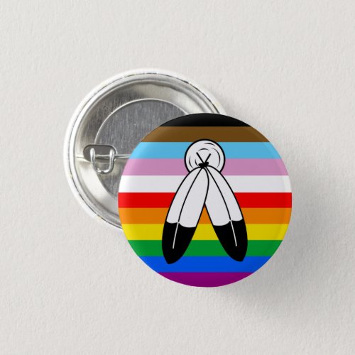 Two_Spirit LGBTQ Progress Pride Flag Button