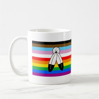 Two-Spirit LGBTQ+ Progress Pride Flag Coffee Mug