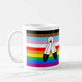 Two-Spirit LGBTQ+ Progress Pride Flag Coffee Mug
