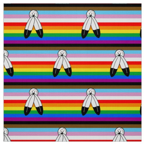 Two_Spirit LGBTQ Progress Pride Flag Fabric