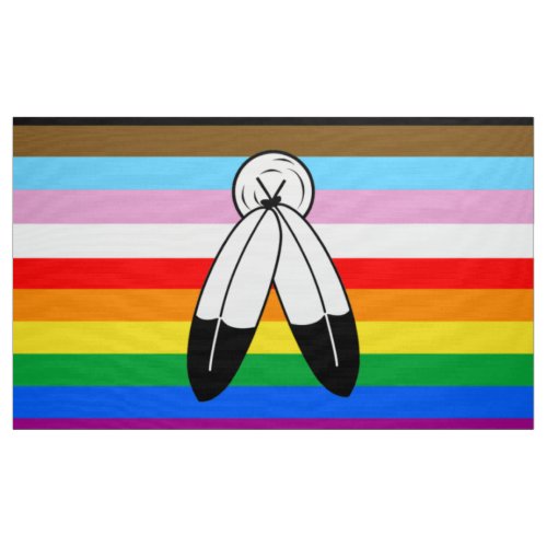 Two_Spirit LGBTQ Progress Pride Flag Fabric
