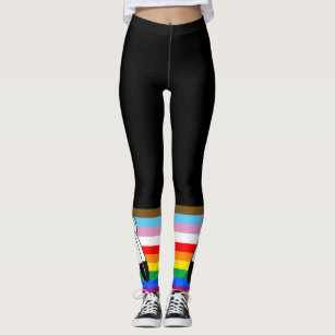 Two-Spirit LGBTQ+ Progress Pride Flag Leggings