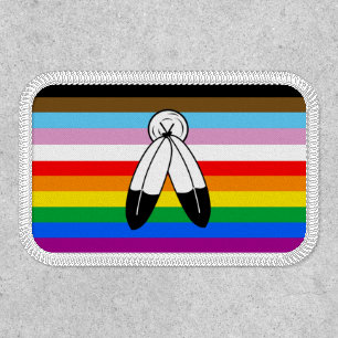 Two-Spirit LGBTQ+ Progress Pride Flag Patch