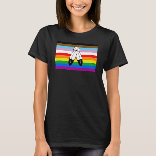 Two_Spirit LGBTQ Progress Pride Flag T_Shirt