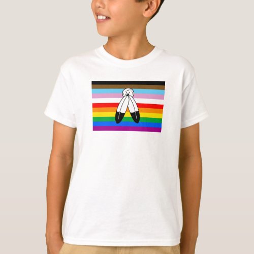 Two_Spirit LGBTQ Progress Pride Flag T_Shirt