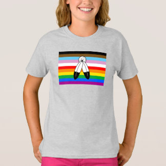 Two-Spirit LGBTQ+ Progress Pride Flag T-Shirt