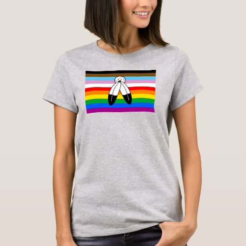 Two_Spirit LGBTQ Progress Pride Flag T_Shirt