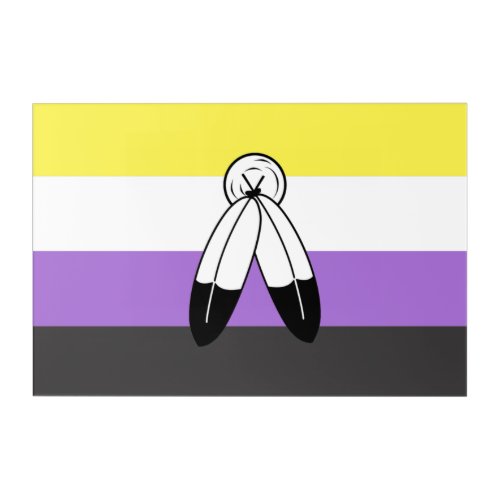 Two_Spirit Nonbinary Pride Flag Acrylic Print