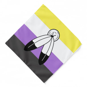 Two-Spirit Nonbinary Pride Flag Bandana