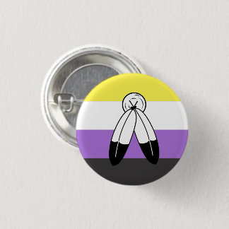 Two-Spirit Nonbinary Pride Flag Button