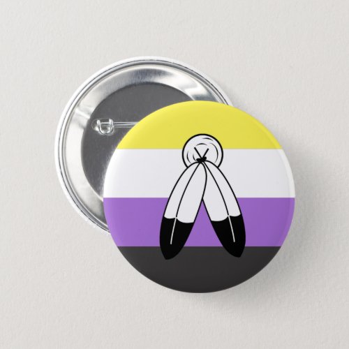 Two_Spirit Nonbinary Pride Flag Button