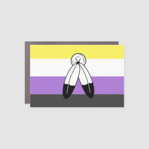 Two-Spirit Nonbinary Pride Flag Car Magnet