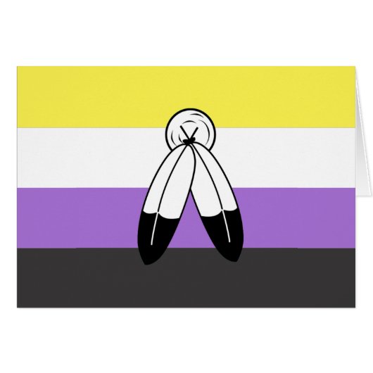 Two-Spirit Nonbinary Pride Flag Cards (Front Horizontal)