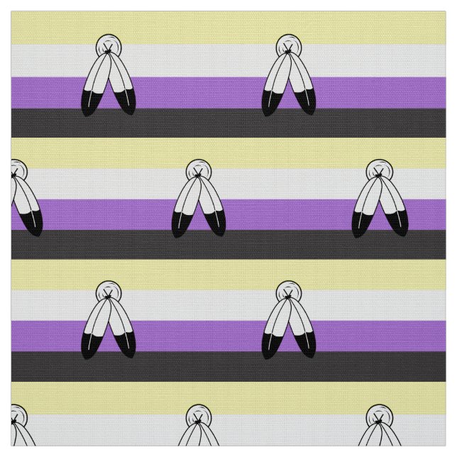 Two-Spirit Nonbinary Pride Flag Fabric (Swatch)
