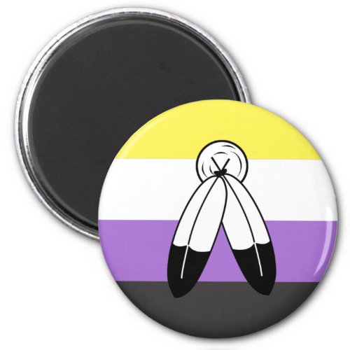 Two_Spirit Nonbinary Pride Flag Magnet