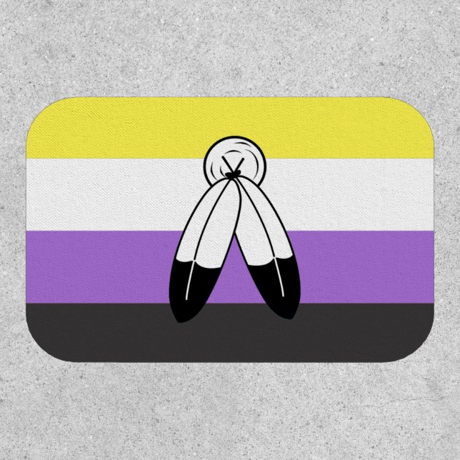 Two-Spirit Nonbinary Pride Flag Patch (Front)