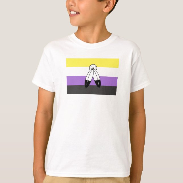 Two-Spirit Nonbinary Pride Flag T-Shirt (Front)
