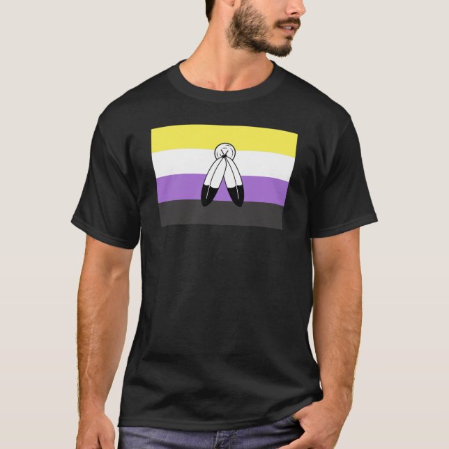 Two-Spirit Nonbinary Pride Flag T-Shirt (Front)