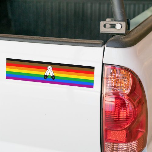 Two_Spirit People of Color Pride Bumper Sticker