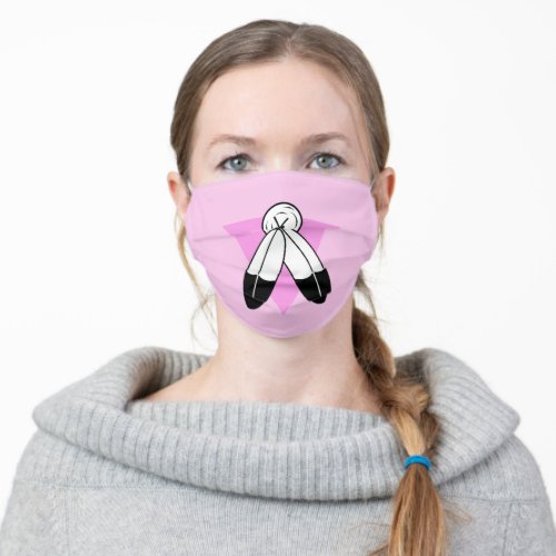 Two_Spirit Pink Triangle Flag Adult Cloth Face Mask