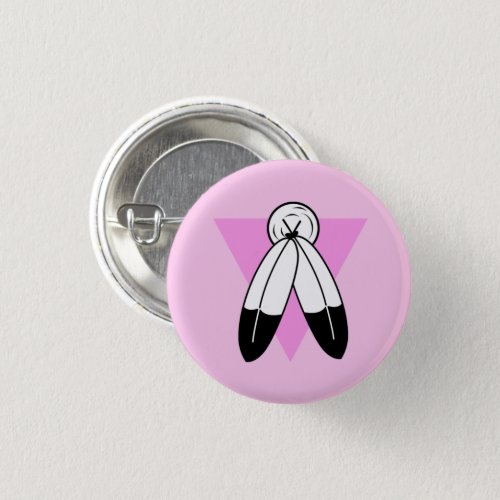 Two_Spirit Pink Triangle Flag Button