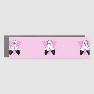 Two-Spirit Pink Triangle Flag Car Magnet