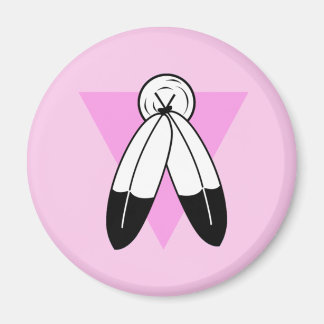 Two-Spirit Pink Triangle Flag Magnet