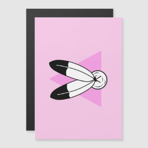 Two-Spirit Pink Triangle Flag Magnetic Invitation