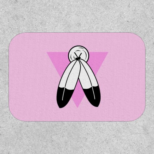 Two_Spirit Pink Triangle Flag Patch