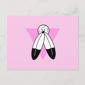 Two-Spirit Pink Triangle Flag Postcard