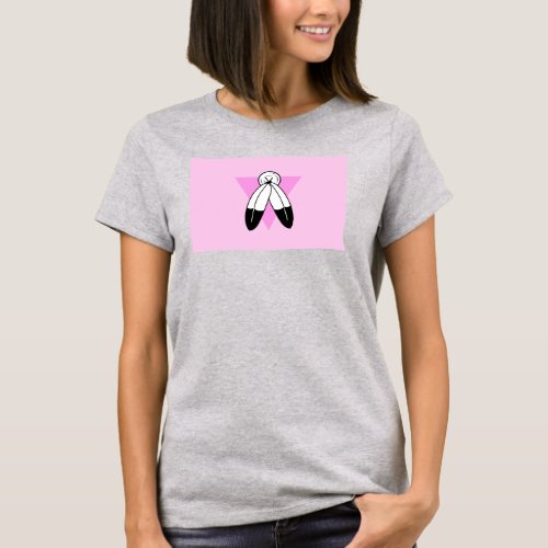 Two_Spirit Pink Triangle Flag T_Shirt